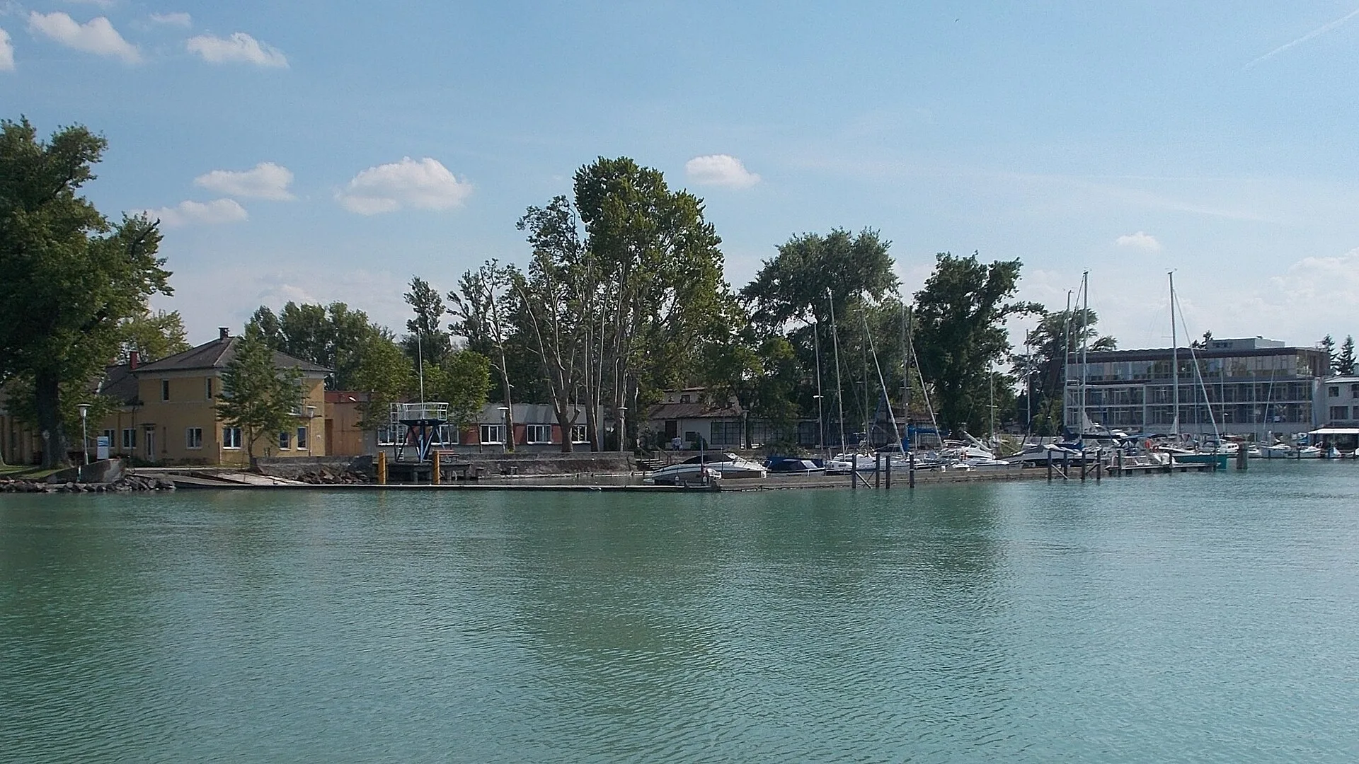 Hajózási sziget és a vitorláskikötő, Siófok